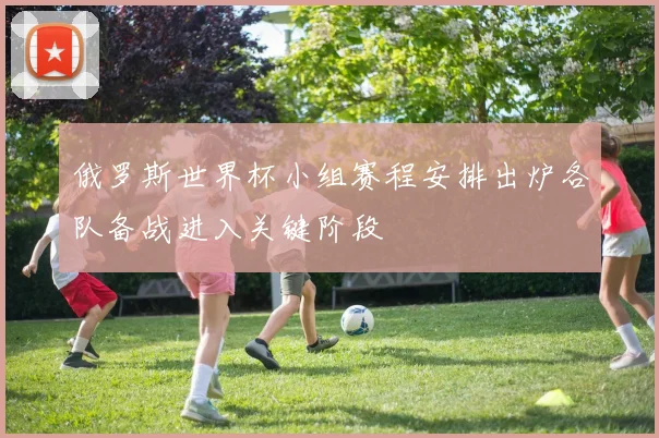 俄罗斯世界杯小组赛程安排出炉各队备战进入关键阶段